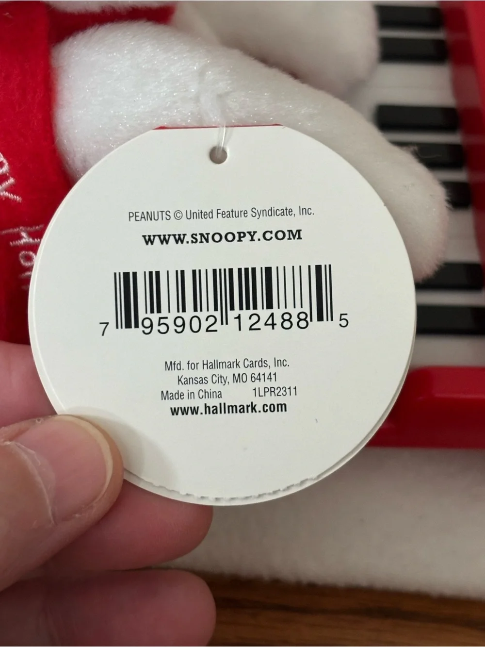Hallmark Swingin' With Snoopy Woodstock Piano Music Lights 2009 Christmas NWT